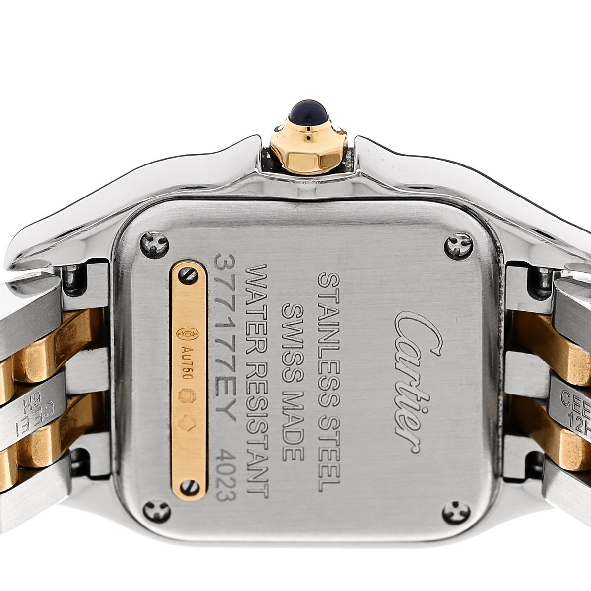 Stainless Steel 18K Yellow Gold 22mm Panthere Quartz Watch