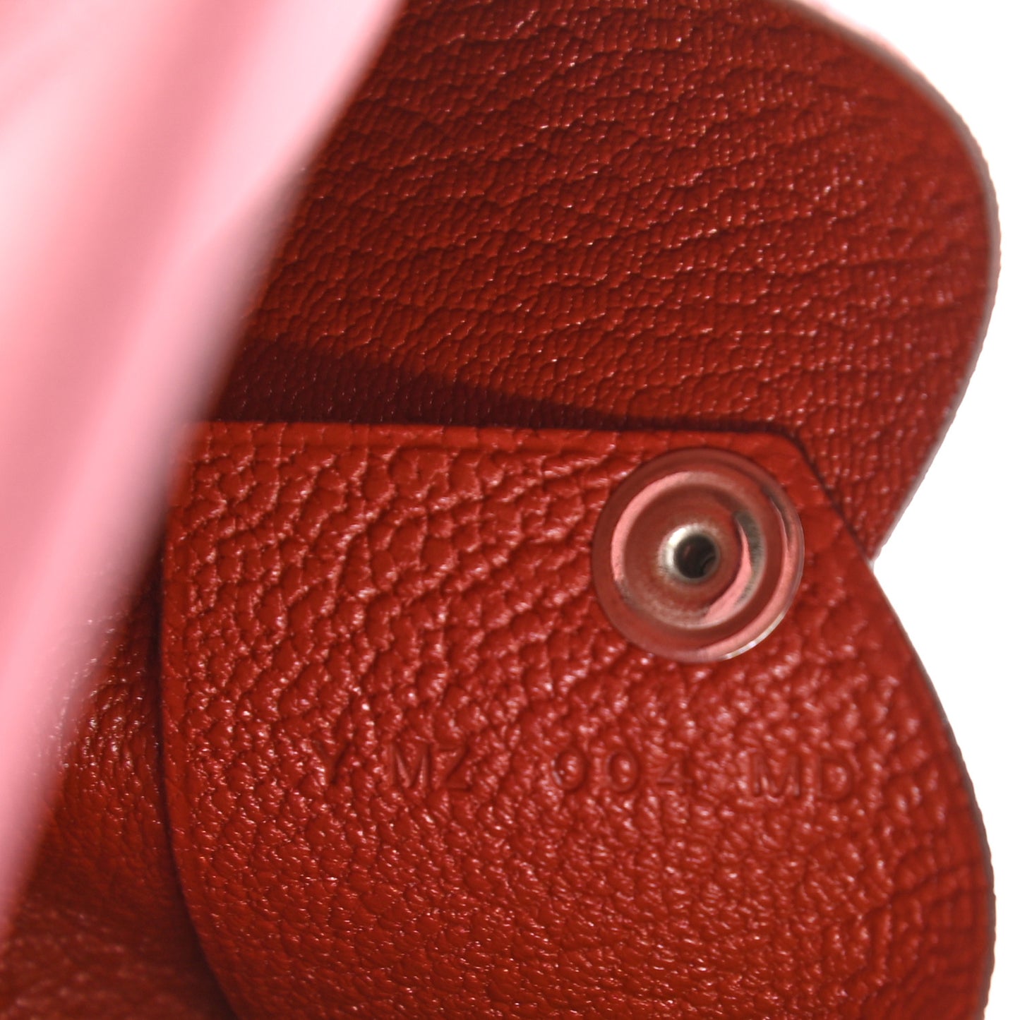 Chevre Verso Calvi Card Case Rose Confetti Brique