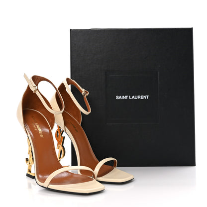 Saint Laurent Calfskin 110 Opyum Sandals 39 Real Beige 9 of 9
