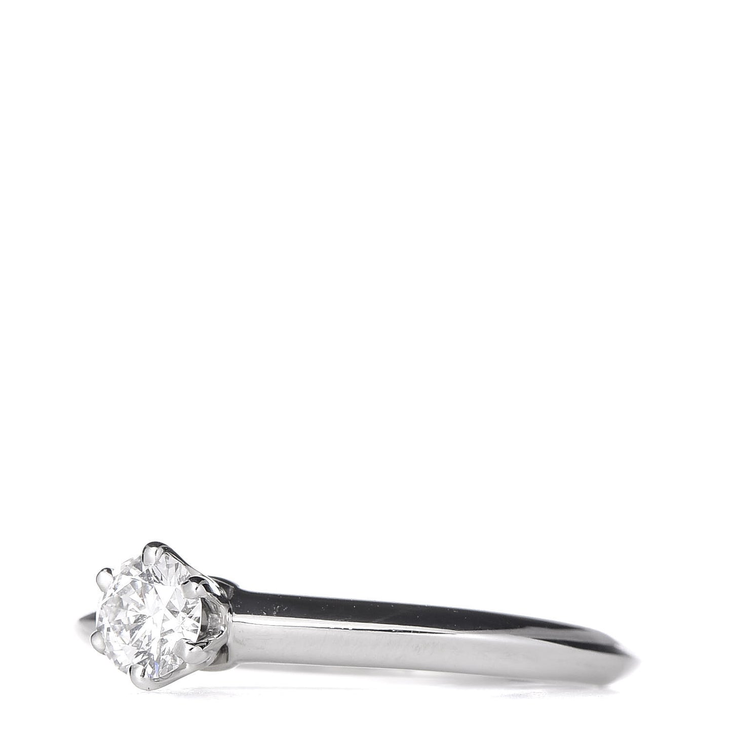 Platinum Diamond .24ct Solitaire Engagement Ring 48 4.5