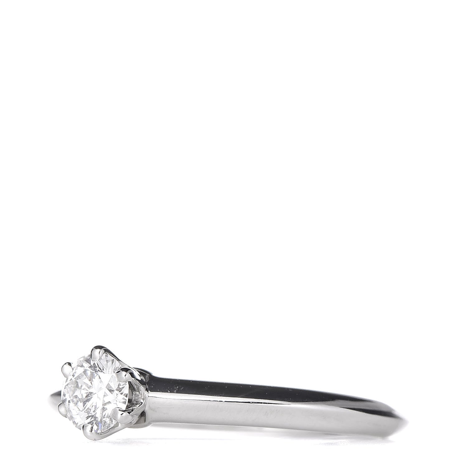 Tiffany Platinum Diamond .24ct Solitaire Engagement Ring 48 4.5 3 of 7