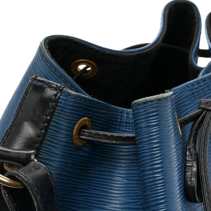 Louis Vuitton Epi Petit Bi-Color Noe Bleu Toledo Black 19 of 19