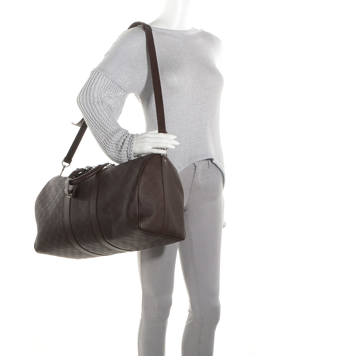 Damier Infini Keepall Bandouliere 45 Meteor