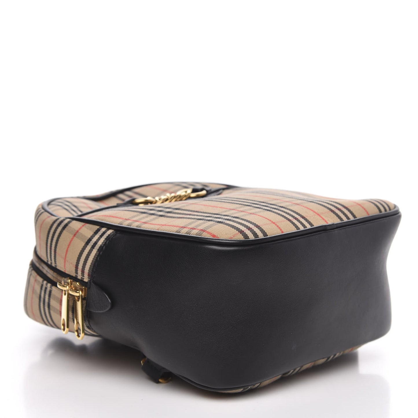 Smooth Calfskin 1983 Knight Check Link Backpack Black