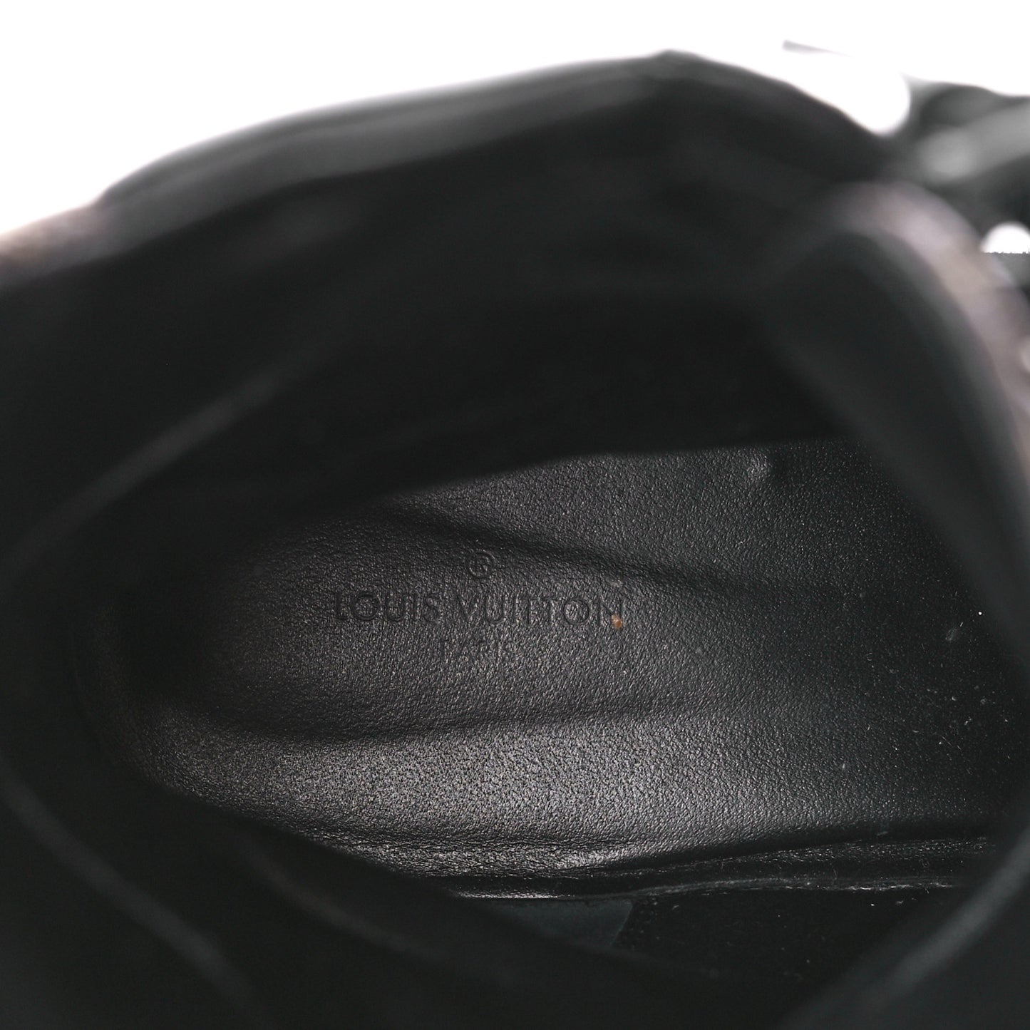 Suede Calfskin Monogram Laureate Platform Desert Boots 40 Black