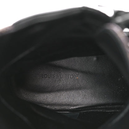 Louis Vuitton Suede Calfskin Monogram Laureate Platform Desert Boots 40 Black 7 of 8