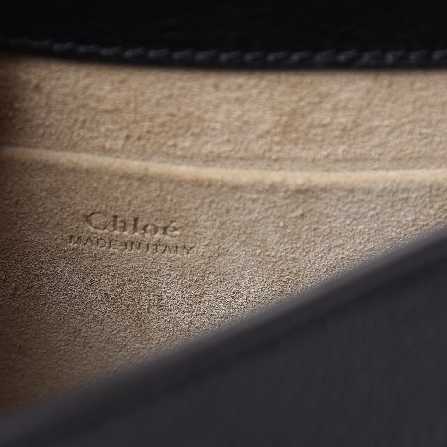 Chloe Calfskin Suede Small Nile Bracelet Bag Black 6 of 12