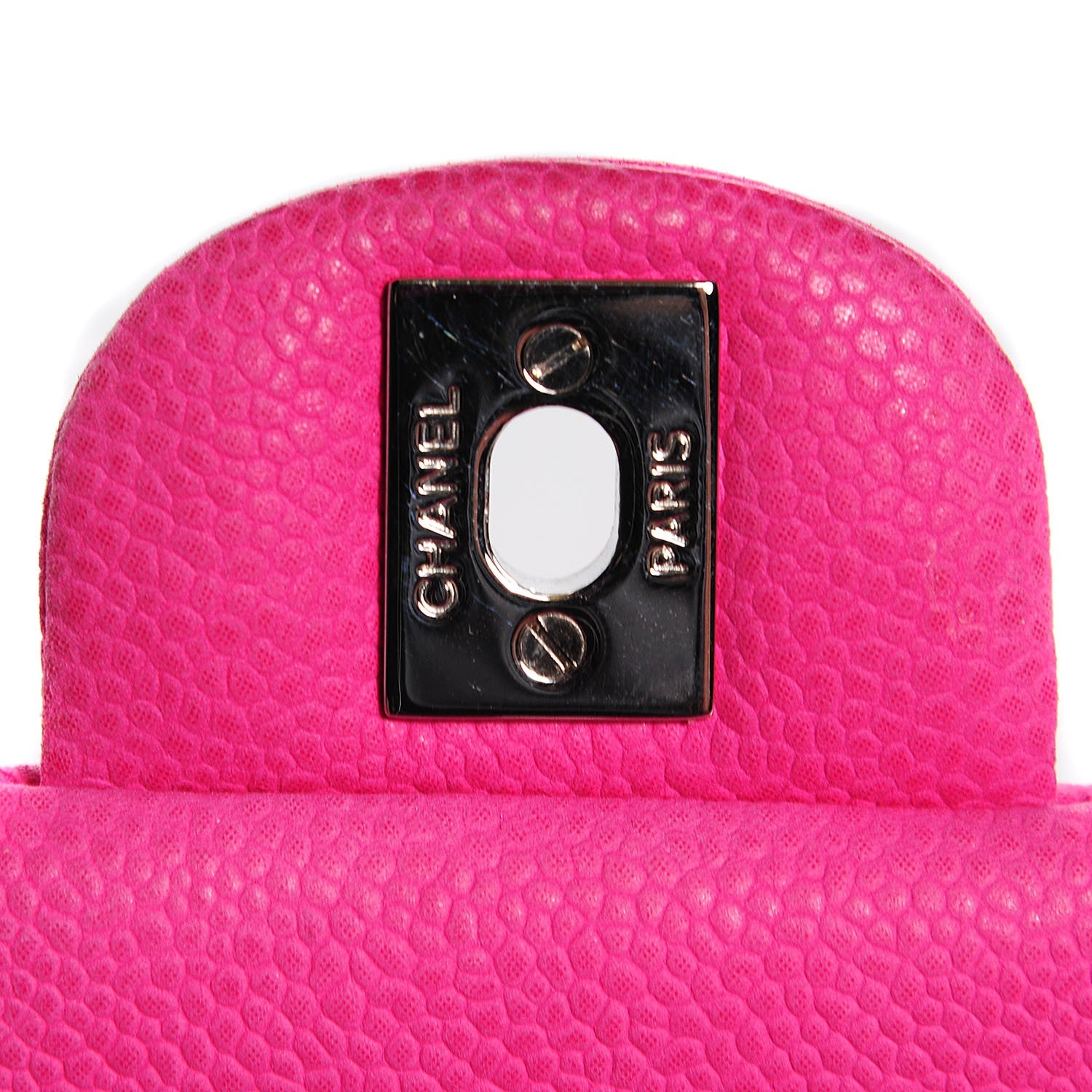 Chanel Iridescent Caviar Quilted Mini Flap Hot Pink 6 of 9