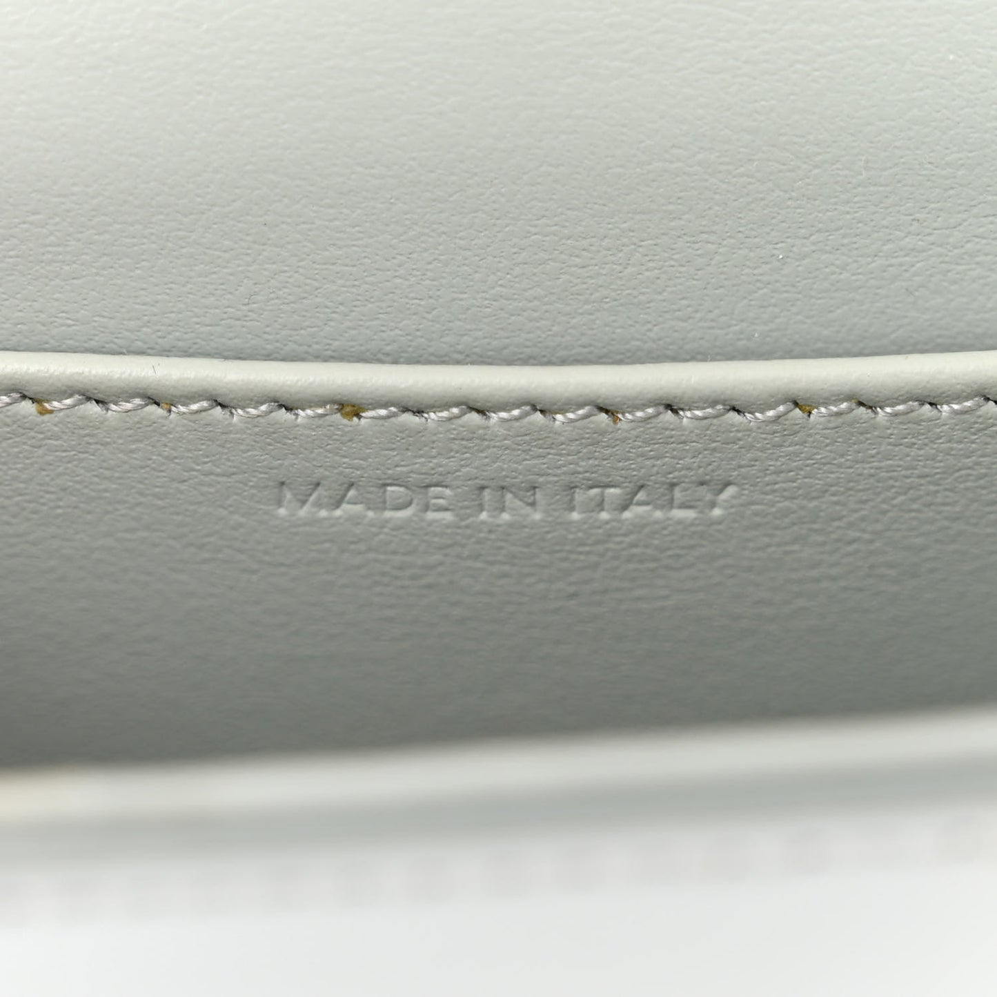 Shiny Calfskin Mini Claude Soft Blue