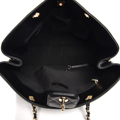 Chanel Calfskin Quilted Timeless Tote Black 5 of 8