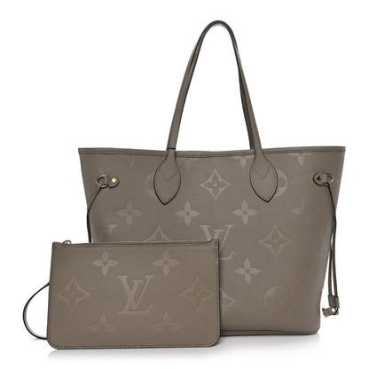 Louis Vuitton Empreinte Monogram Giant Neverfull MM Tourterelle 1 of 12