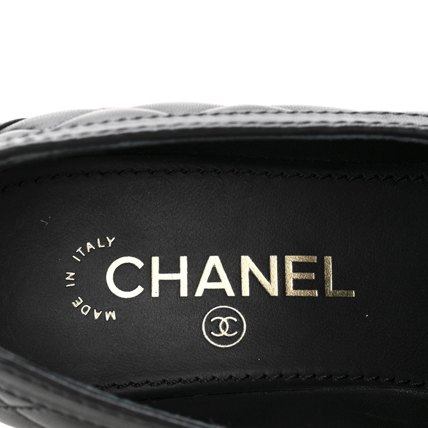 Chanel Lambskin Quilted CC Heart Loafers 39 Black 8 of 12