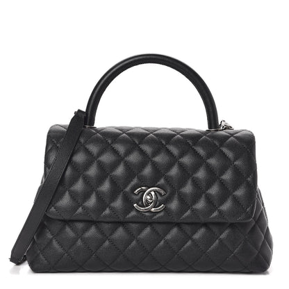 Chanel Caviar Quilted Small Coco Handle Flap Black 1 of 9