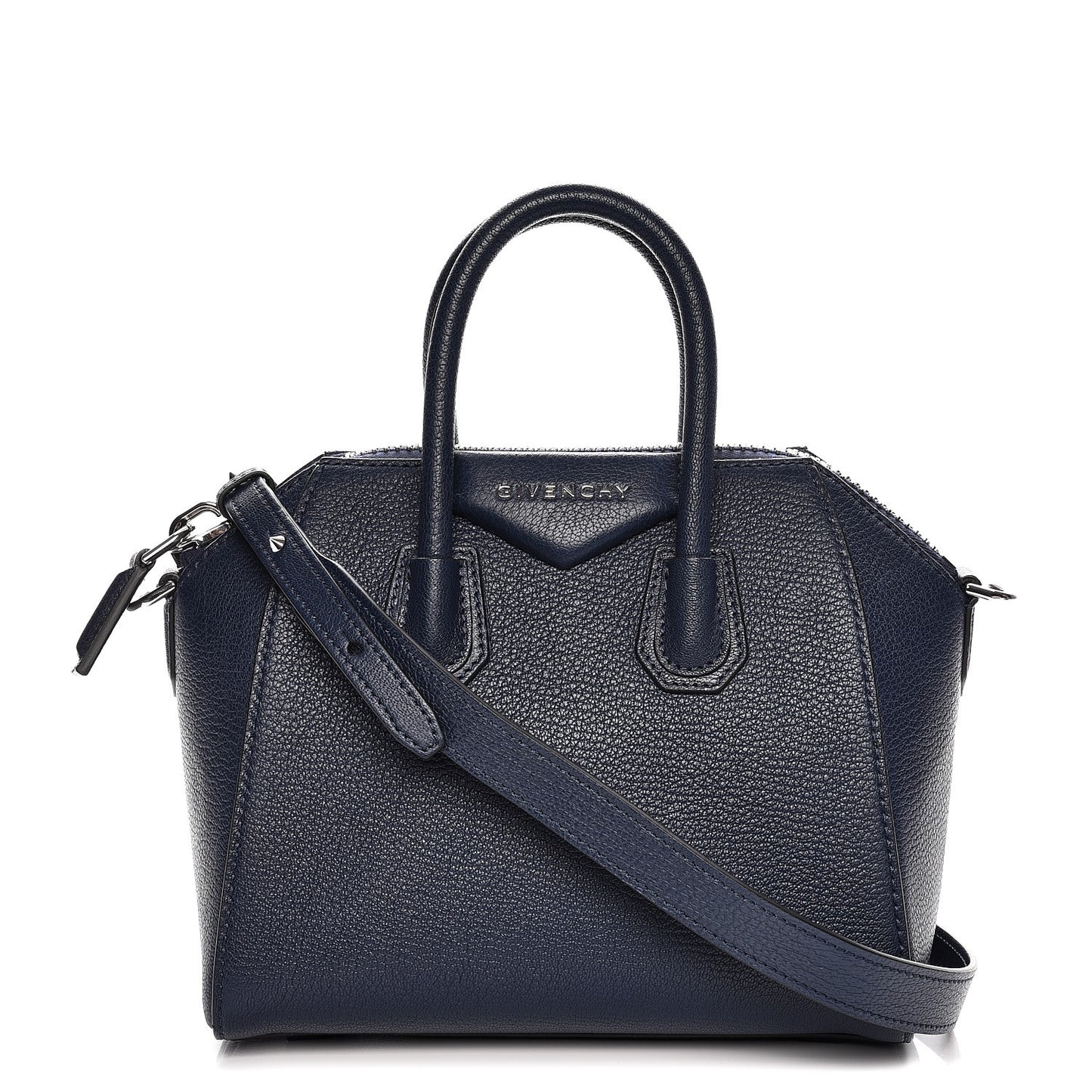 Sugar Goatskin Mini Antigona Night Blue