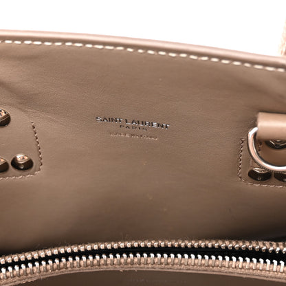 Saint Laurent Grained Calfskin Topstich Baby Sac De Jour Taupe 6 of 11