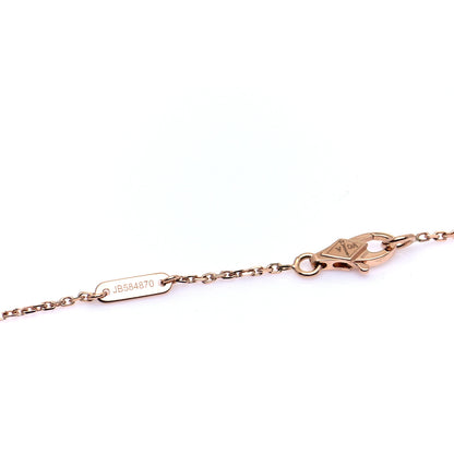 Van Cleef & Arpels 18K Rose Gold Carnelian Sweet Alhambra Pendant Necklace 6 of 9