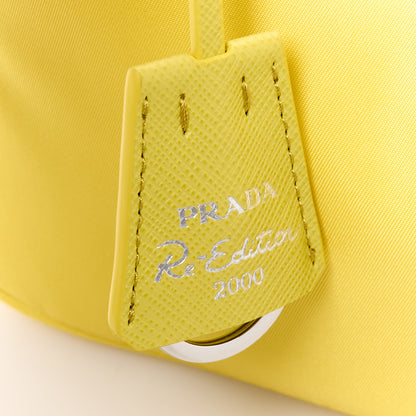 Prada Tessuto Nylon Saffiano Mini Re-Edition 2000 Bag Ananas 9 of 12