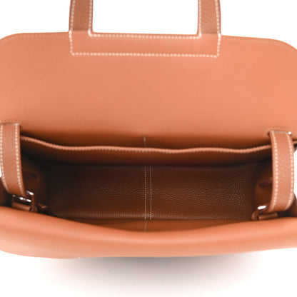 Hermes Taurillon Clemence Halzan 31 Gold 5 of 12
