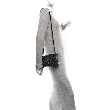 Chanel Lambskin Quilted Mini Square Flap So Black 2 of 10