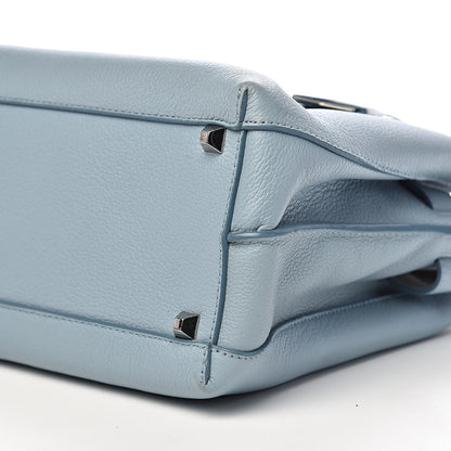 MCM Grained Calfskin Medium Milla Tote Sky Blue 14 of 15