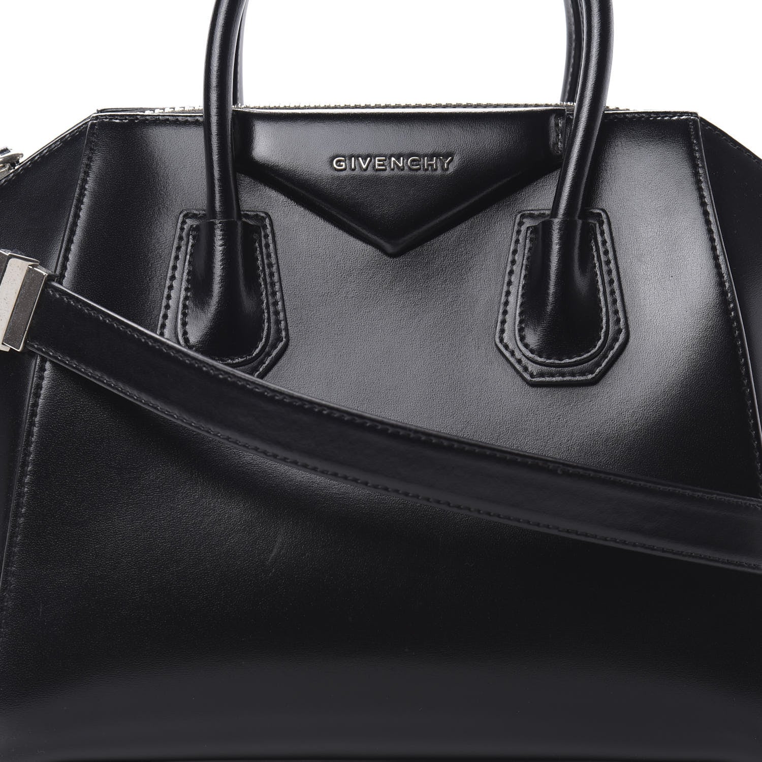Givenchy Shiny Lord Calfskin Small Antigona Black 8 of 13