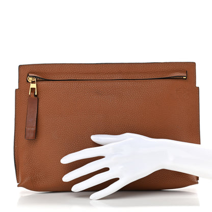 Loewe Calfskin T Pouch Tan 2 of 11