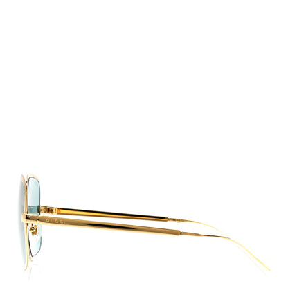 Gucci Metal Oversized Sunglasses GG1063S Gold 3 of 8