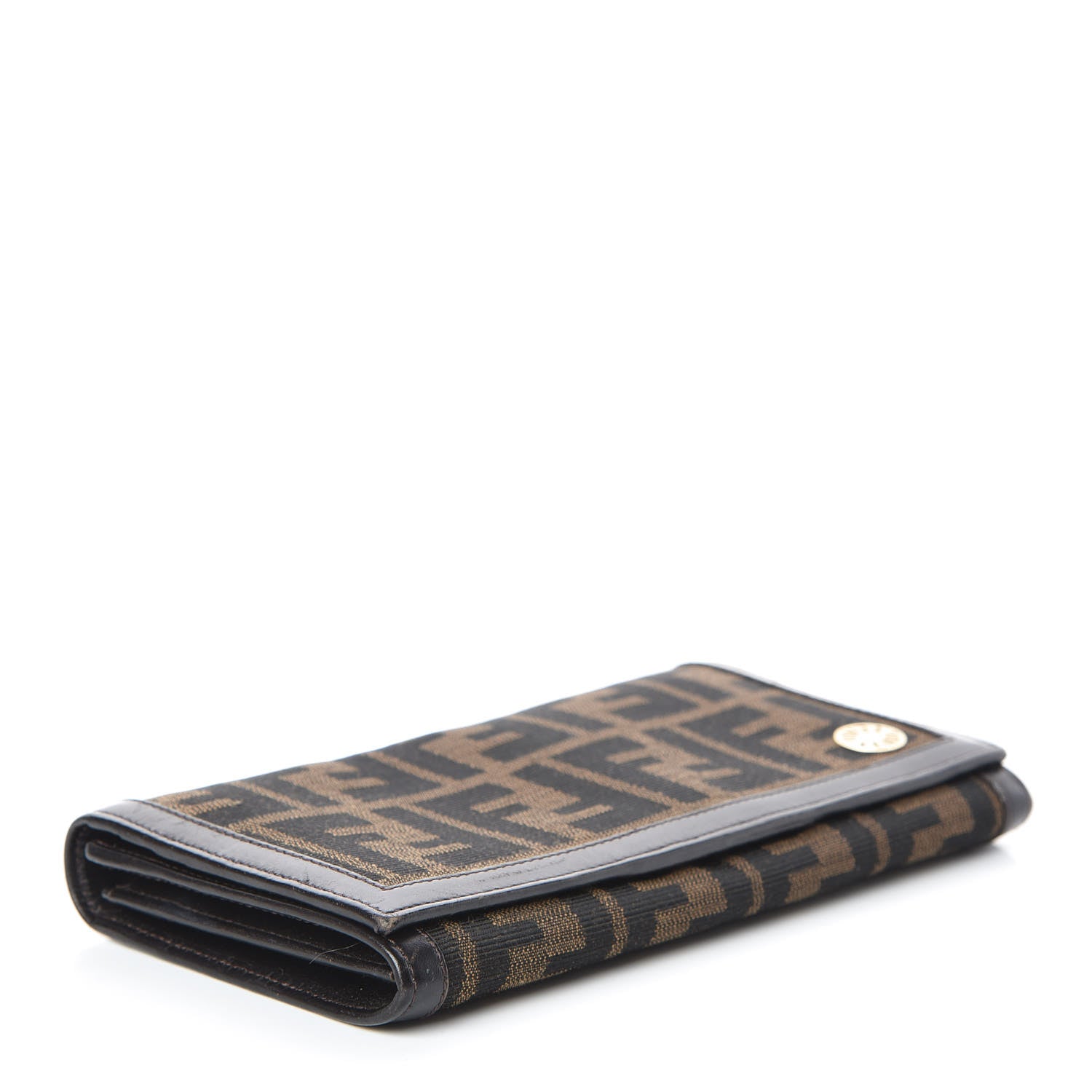 Fendi Zucca Continental Wallet Tobacco Moro 4 of 15