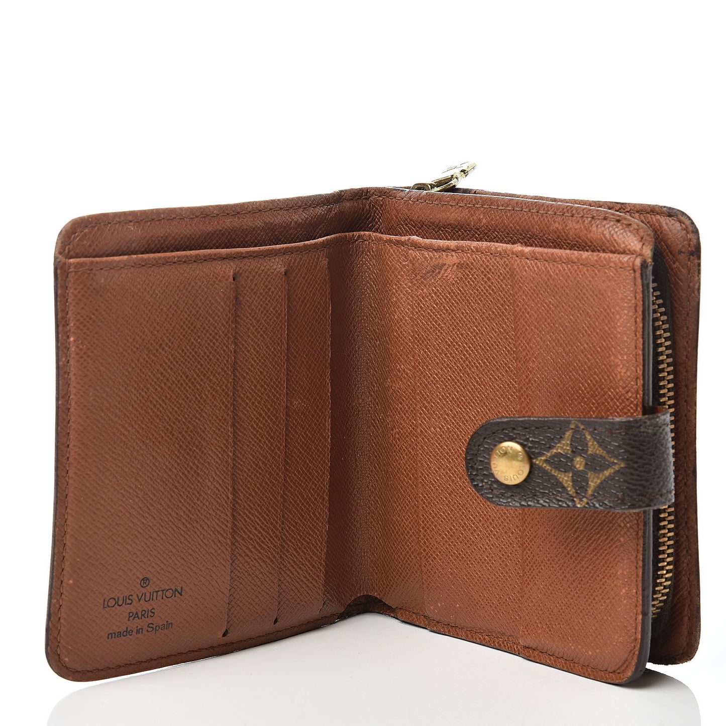 Monogram Compact Zippe Zipped Wallet