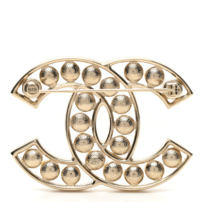 Chanel Pearl CC Brooch Light Gold 3 of 5