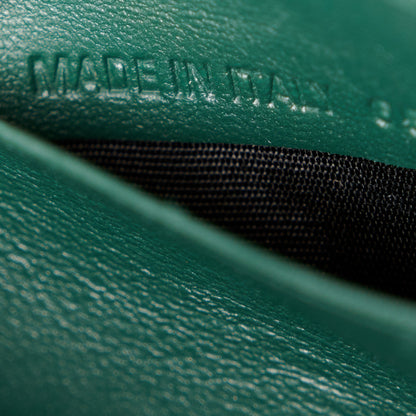 Balenciaga Shiny Calfskin Crocodile Embossed Hourglass Chain Bag Forest Green 8 of 11