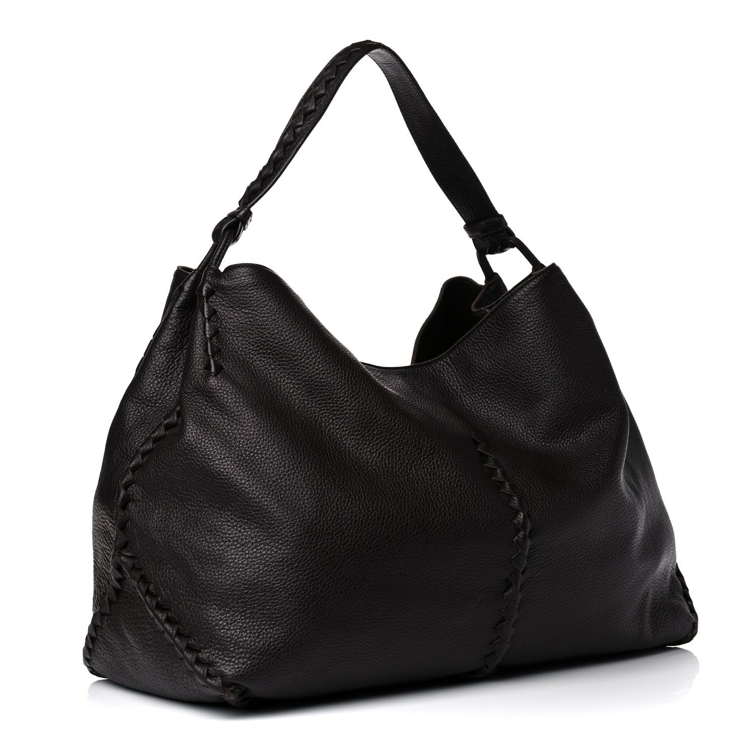 Bottega Veneta Washed Cervo Deerskin Large Hobo Ebano 3 of 16