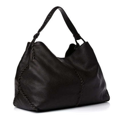 Bottega Veneta Washed Cervo Deerskin Large Hobo Ebano 3 of 16
