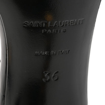 Saint Laurent Patent Calfskin Opyum 85 Sandals 36 Black 7 of 10