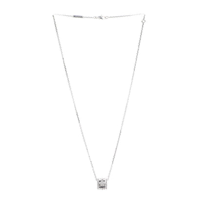 Van Cleef & Arpels 18K White Gold Diamond Small Perlee Clovers Pendant Necklace 3 of 10