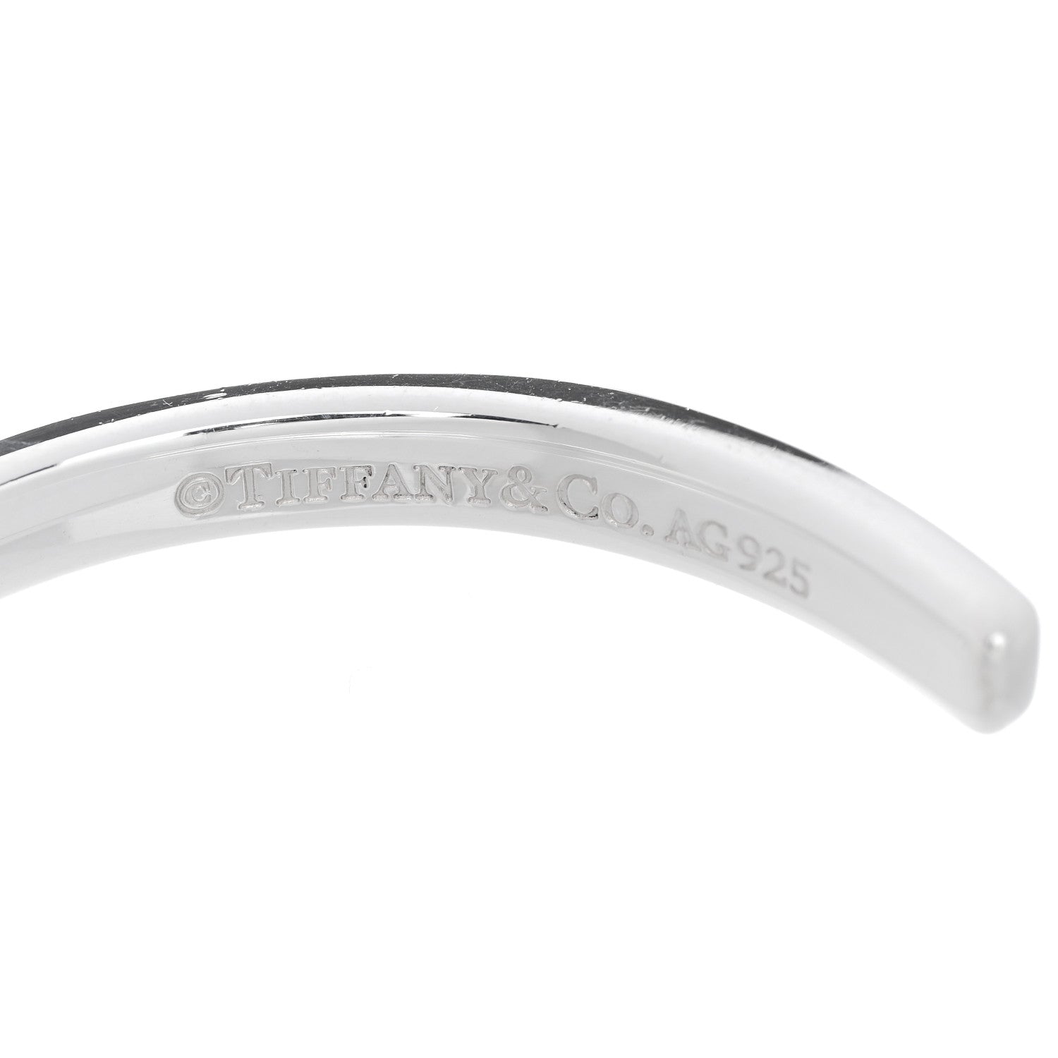 Tiffany Sterling Silver Narrow 1837 Cuff Bracelet 3 of 3