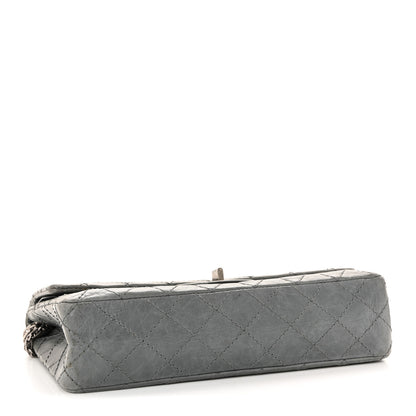 Chanel Aged Calfskin Quilted 50th Anniversary 2.55 Reissue Flap 225 Grey 4 of 14