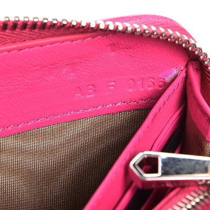 Givenchy Sugar Goatskin Pandora Zip Around Wallet Shocking Pink 8 of 12