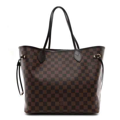 Louis Vuitton Damier Ebene Neo Neverfull MM Rose Ballerine 1 of 14