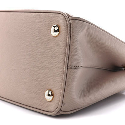 Prada Saffiano Small Galleria Double Zip Tote Argilla 12 of 12