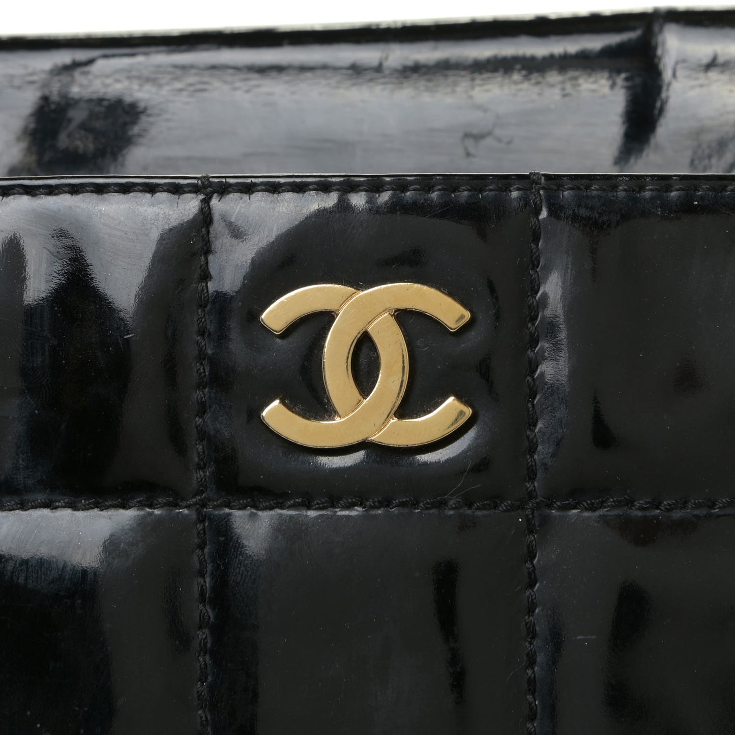 Patent Chocolate Bar CC Tote Black
