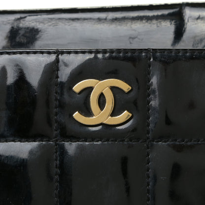 Chanel Patent Chocolate Bar CC Tote Black 7 of 23