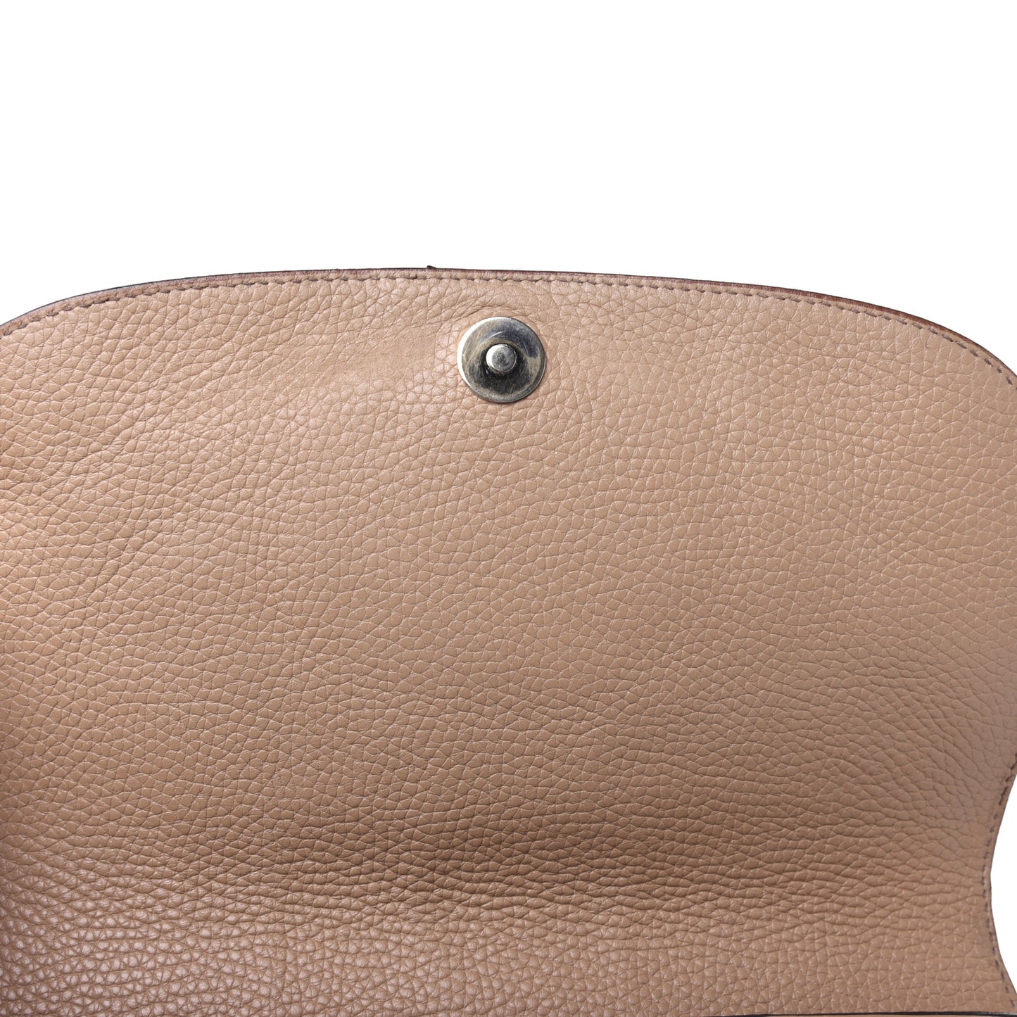 Pebbled Calfskin Medium Soho Flap Crossbody Camelia