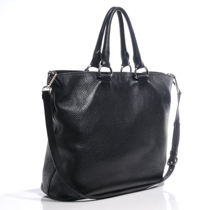 Prada Vitello Daino Tote Nero Black 3 of 11