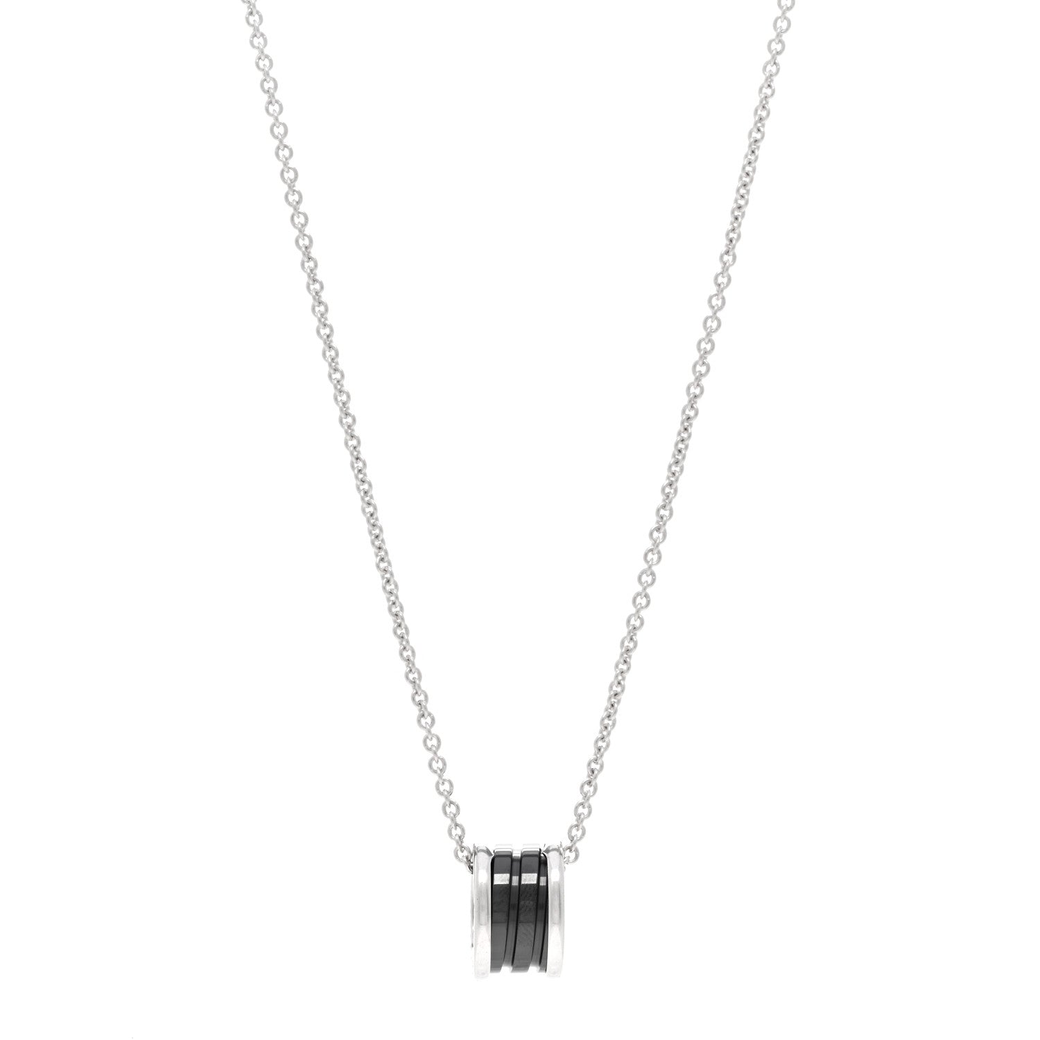 Bulgari Sterling Silver Ceramic Save The Children Pendant Necklace 1 of 4
