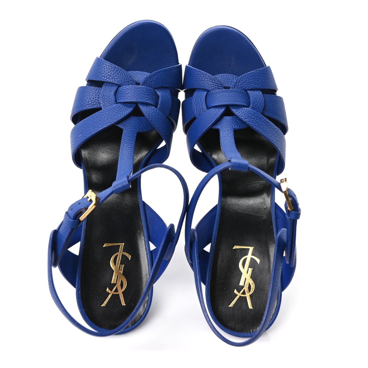 Calfskin Tribute 105 Platform Sandals 41 Blue 41 Blue
