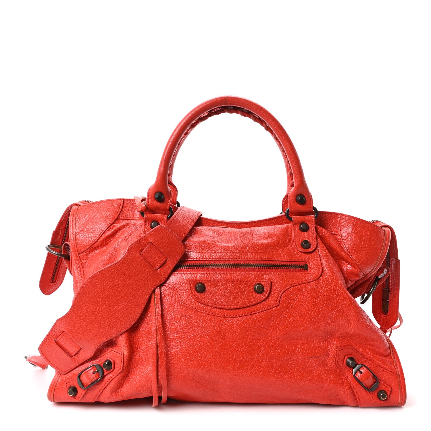 Balenciaga Agneau Classic Hardware City Rouge Coquelicot Rouge Braise 1 of 11
