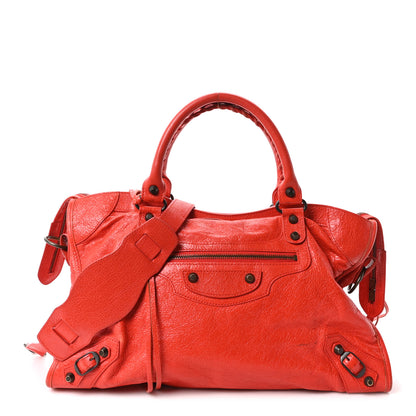 Balenciaga Agneau Classic Hardware City Rouge Coquelicot Rouge Braise 1 of 11