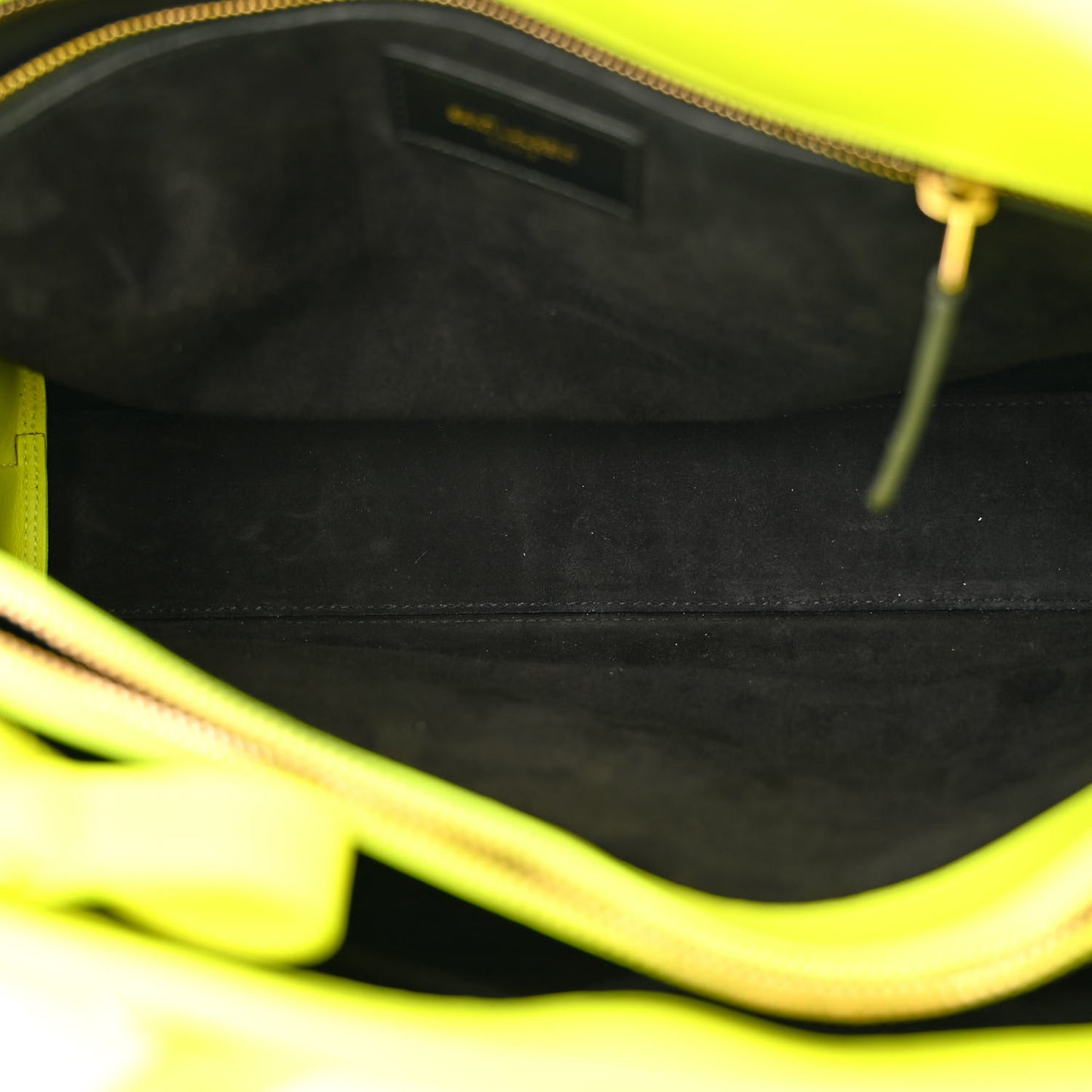 Calfskin Small Sac De Jour Bag Neon Yellow