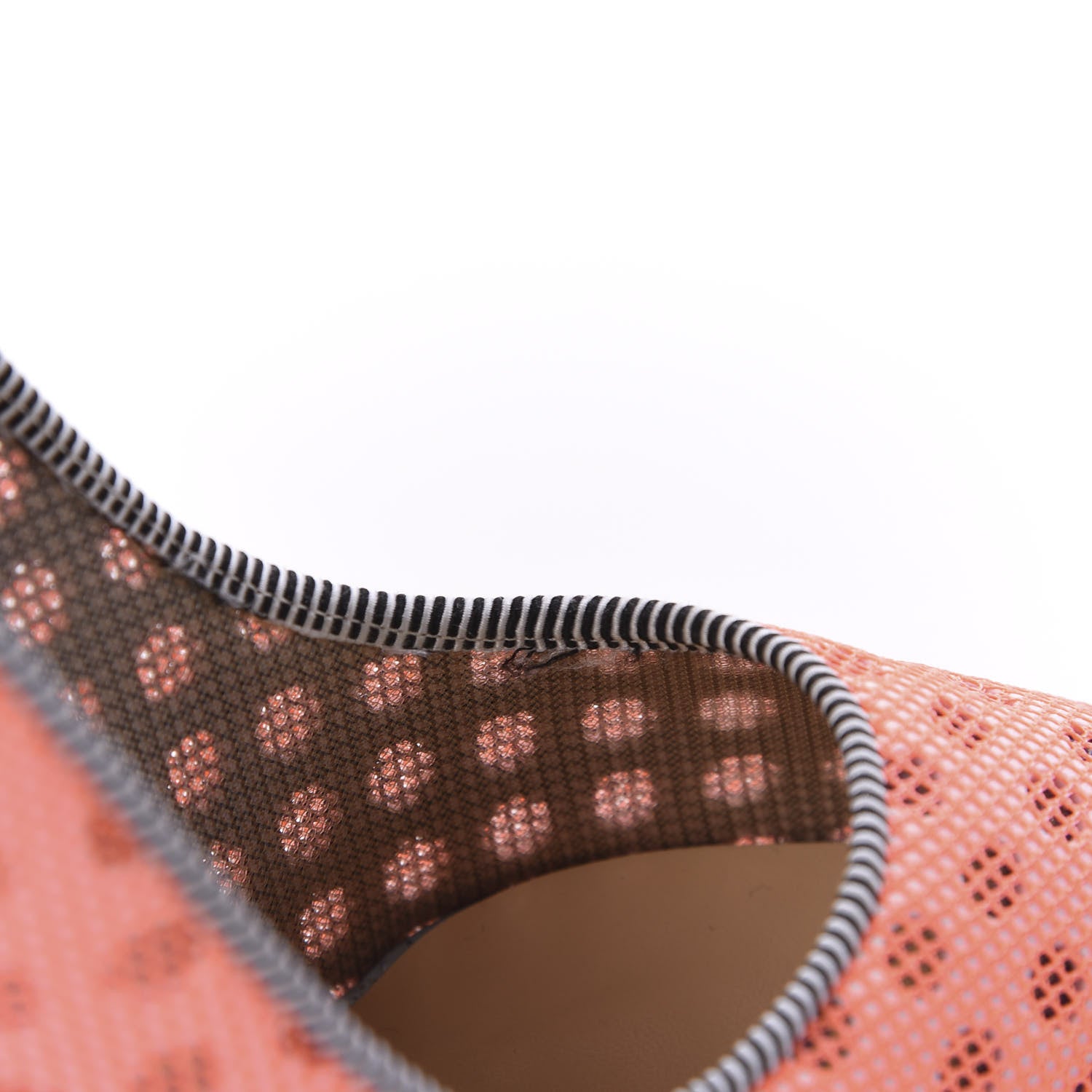 Christian Louboutin Matt Pattent Mesh Glitter Sporty 100 Spike Pumps 36.5 Orange Fluo 11 of 12